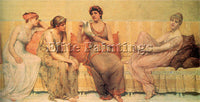 FRANCIS DAVIS MILLET READING THE STORY OF OENONE ARTIST PAINTING HANDMADE CANVAS