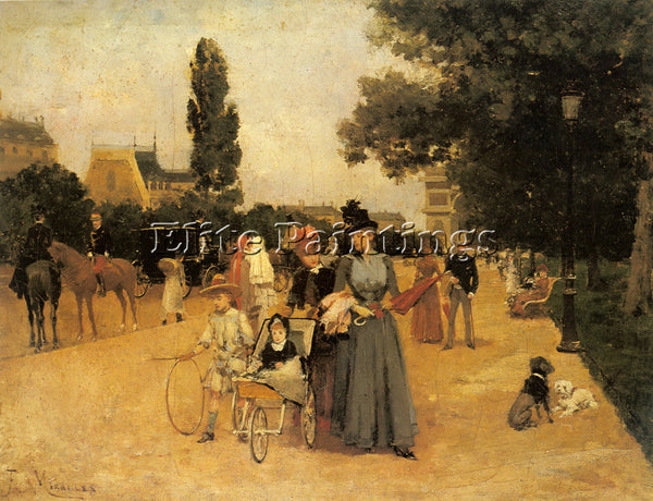 FRANCISCO MIRALLES AVENUE FOCH WITH A VIEW OF THE ARC DE TRIOMPHE ARTIST CANVAS