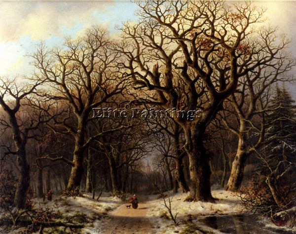 MIRANI EVERARDUS BENEDICTUS GREGORIUS PAGANO IN THE WOODS ARTIST PAINTING CANVAS