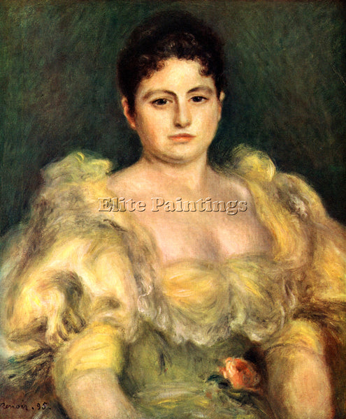 RENOIR MME STEPHEN PICHON ARTIST PAINTING REPRODUCTION HANDMADE OIL CANVAS REPRO