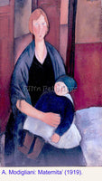 AMEDEO MODIGLIANI  MATERNITE ARTIST PAINTING REPRODUCTION HANDMADE CANVAS REPRO