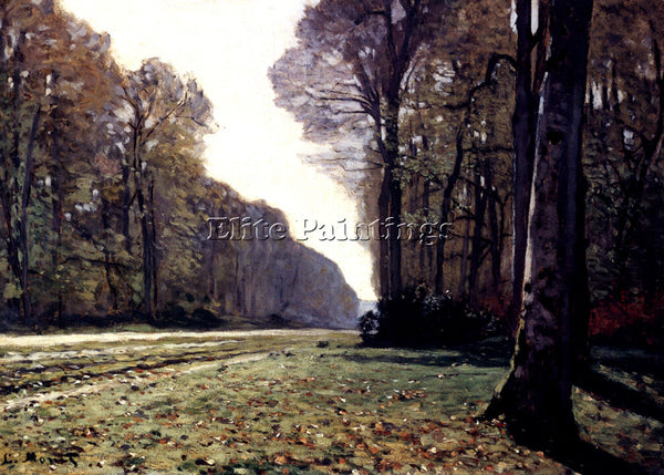 CLAUDE MONET THE ROAD TO CHAILLY ARTIST PAINTING REPRODUCTION HANDMADE OIL REPRO
