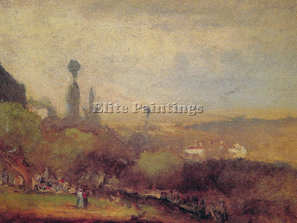 GEORGE INNESS MONTE LUCIA PERUGIA ARTIST PAINTING REPRODUCTION HANDMADE OIL DECO