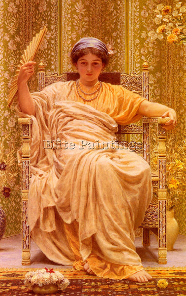 ALBERT MOORE A REVERY ARTIST PAINTING REPRODUCTION HANDMADE OIL CANVAS REPRO ART