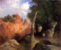 THOMAS MORAN CANYON OF THE CLOUDS ARTIST PAINTING REPRODUCTION HANDMADE OIL DECO