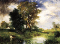 THOMAS MORAN THE PASSING STORM2 ARTIST PAINTING REPRODUCTION HANDMADE OIL CANVAS