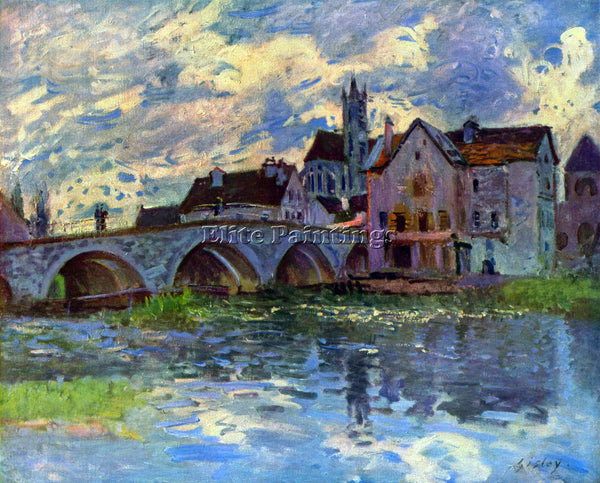 ALFRED SISLEY MORET SUR LOING ARTIST PAINTING REPRODUCTION HANDMADE CANVAS REPRO