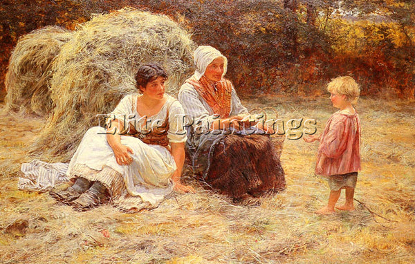 FREDERICK MORGAN MIDDAY REST ARTIST PAINTING REPRODUCTION HANDMADE CANVAS REPRO