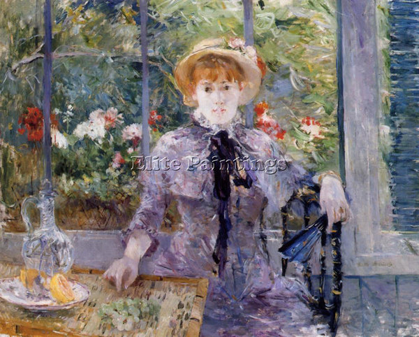 BERTHE MORISOT AFTER LUNCHEON ARTIST PAINTING REPRODUCTION HANDMADE CANVAS REPRO