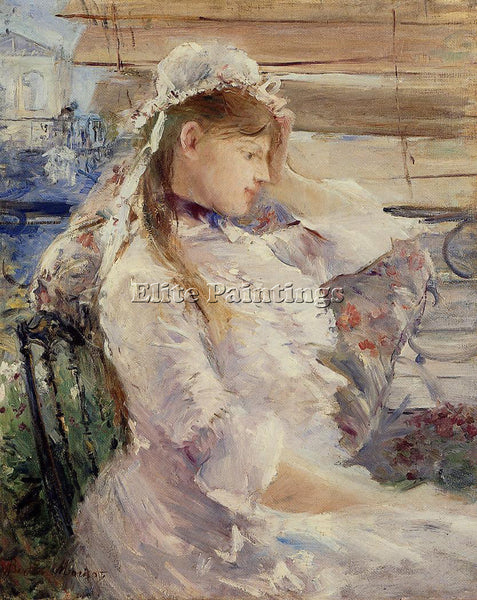 MORISOT BERTHE BEHIND THE BLINDS ARTIST PAINTING REPRODUCTION HANDMADE OIL REPRO