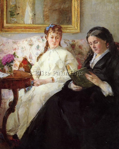 MORISOT BERTHE MOTHER AND SISTER OF THE ARTIST ARTIST PAINTING REPRODUCTION OIL