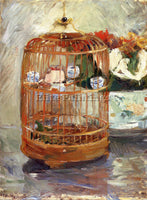 BERTHE MORISOT THE CAGE ARTIST PAINTING REPRODUCTION HANDMADE CANVAS REPRO WALL