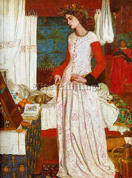 FRENCH MORRIS WILLIAM LA BELLE ISEULT ARTIST PAINTING REPRODUCTION HANDMADE OIL