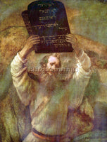 REMBRANDT MOSES WITH THE COMMANDMENTS ARTIST PAINTING REPRODUCTION HANDMADE OIL