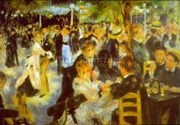 RENOIR MOULIN GALETTE 2 ARTIST PAINTING REPRODUCTION HANDMADE CANVAS REPRO WALL
