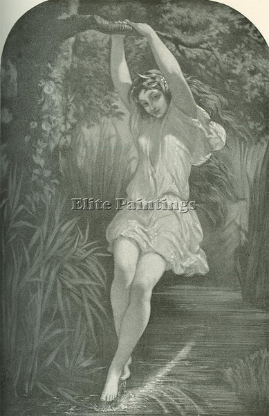 FRENCH MULLER CHARLES LOUIS UNDINE ARTIST PAINTING REPRODUCTION HANDMADE OIL ART