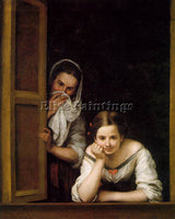 BARTOLOME ESTEBAN MURILLO A GIRL AND HER DUENNA ARTIST PAINTING REPRODUCTION OIL