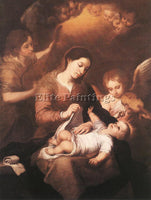 BARTOLOME ESTEBAN MURILLO MARY AND CHILD WITH ANGELS PLAYING MUSIC REPRODUCTION