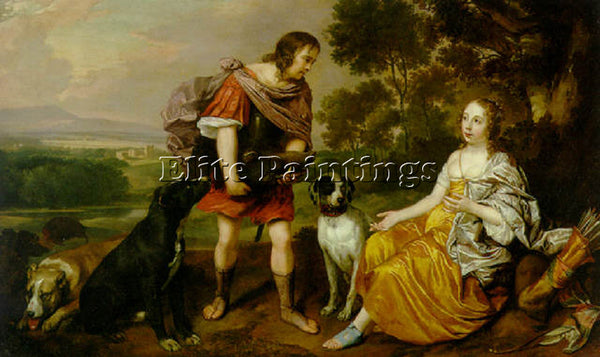 JAN MYTENS PORTRAIT HISTOIRE YOUNG MAN AND LADY AS MELEAGER AND ATALANTA ARTIST