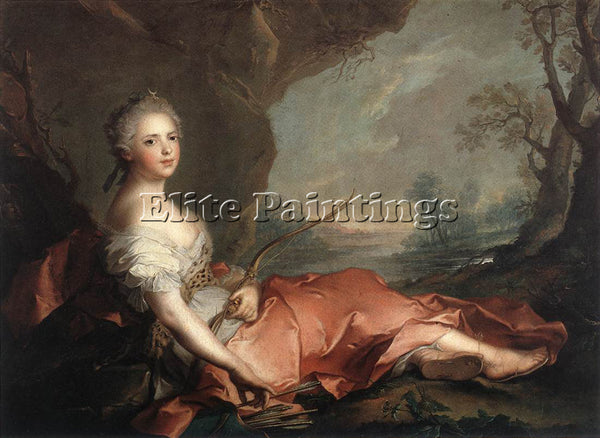 JEAN-MARC NATTIER MARIE ADELAIDE OF FRANCE AS DIANA ARTIST PAINTING REPRODUCTION