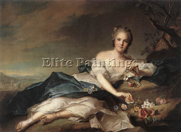 JEAN-MARC NATTIER MARIE ADELAIDE OF FRANCE AS FLORA ARTIST PAINTING REPRODUCTION