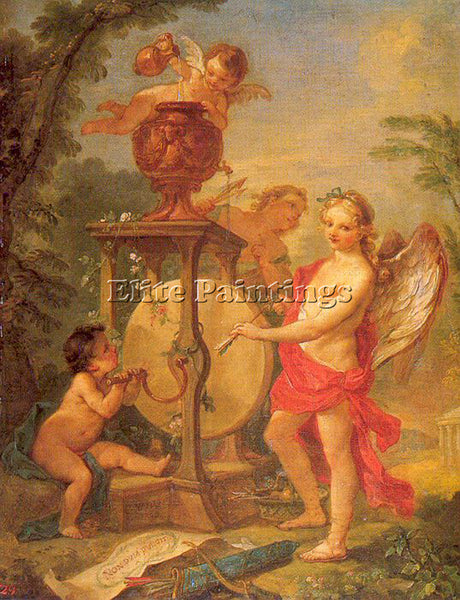 FRENCH NATOIRE CHARLES JOSEPH FRENCH 1700 77 ARTIST PAINTING HANDMADE OIL CANVAS
