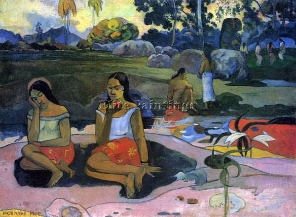 GAUGUIN NAVE NAVE MOE ARTIST PAINTING REPRODUCTION HANDMADE OIL CANVAS REPRO ART