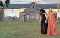 RUSSIAN NESTEROV MIKHAIL RUSSIAN 1862 1942 4 ARTIST PAINTING HANDMADE OIL CANVAS