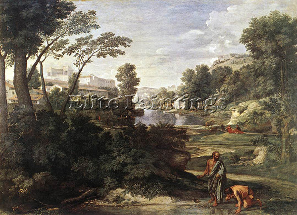 NICOLAS POUSSIN LANDSCAPE WITH DIOGENES 1 ARTIST PAINTING REPRODUCTION HANDMADE