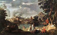 NICOLAS POUSSIN LANDSCAPE WITH ORPHEUS AND EURIDICE 1 ARTIST PAINTING HANDMADE