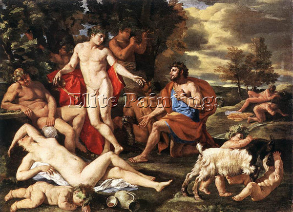 NICOLAS POUSSIN MIDAS AND BACCHUS 1 ARTIST PAINTING REPRODUCTION HANDMADE OIL