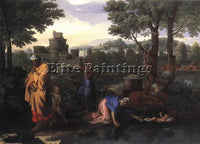 NICOLAS POUSSIN  THE EXPOSITION OF MOSES ARTIST PAINTING REPRODUCTION HANDMADE