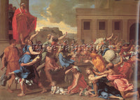 NICOLAS POUSSIN  THE RAPE OF THE SABINE WOMEN ARTIST PAINTING REPRODUCTION OIL