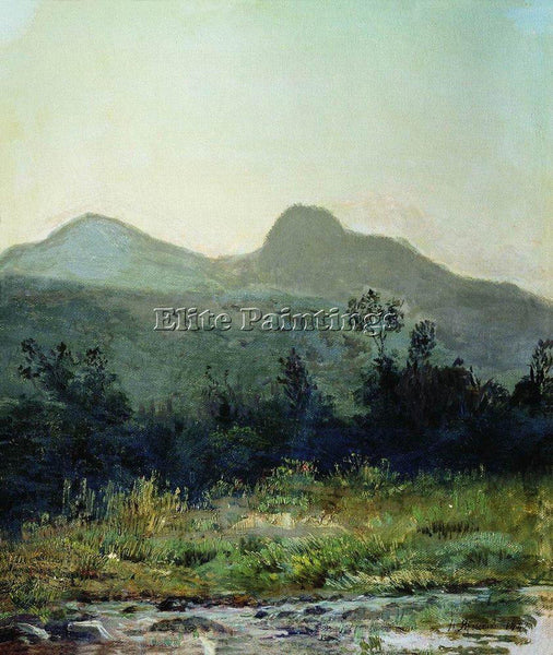 NIKOLAI YAROSHENKO MOUNTAIN SADDLE IN THE VICINITY OF KISLOVODSK 1882 ARTIST OIL