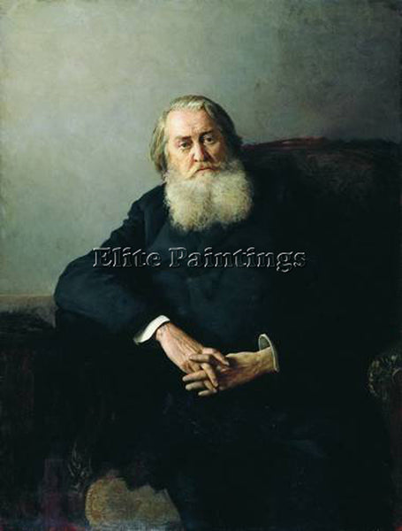 NIKOLAI YAROSHENKO PORTRAIT OF A N PLESCHEEV 1888 ARTIST PAINTING REPRODUCTION