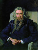 NIKOLAI YAROSHENKO PORTRAIT OF VLADIMIR SOLOVYOV 1892 ARTIST PAINTING HANDMADE