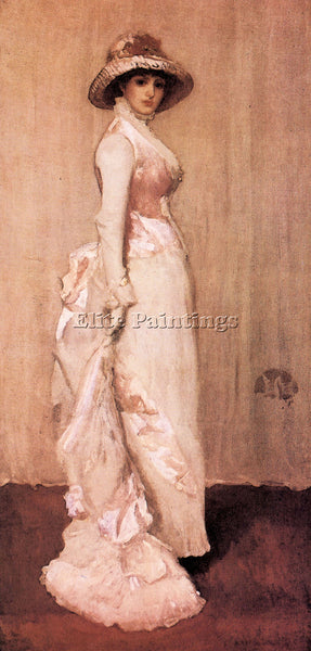 JAMES ABBOT MCNEILL NOCTURNE IN PINK AND GRAY PORTRAIT LADY MEUX WHISTLER CANVAS