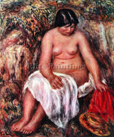 RENOIR NUDE WITH STRAW BY RENOIR ARTIST PAINTING REPRODUCTION HANDMADE OIL REPRO