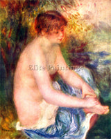 RENOIR NUDE IN BLUE ARTIST PAINTING REPRODUCTION HANDMADE CANVAS REPRO WALL DECO