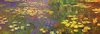 MONET NYMPHEAS WATER PLANTES ARTIST PAINTING REPRODUCTION HANDMADE CANVAS REPRO