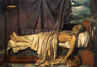 BELGIAN ODEVAERE JOSEPH DENIS LORD BYRON ON HIS DEATH BED ARTIST PAINTING CANVAS