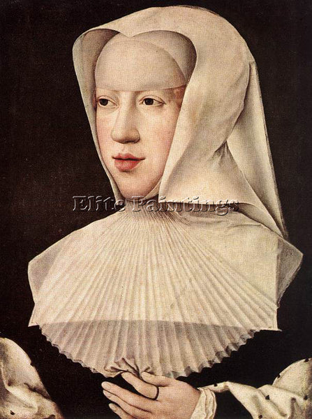 BERNAERT VAN ORLEY PORTRAIT OF MARGARETA VAN OOSTENRIJK ARTIST PAINTING HANDMADE