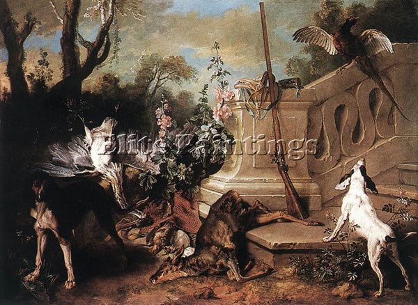 JEAN-BAPTISTE OUDRY  DEAD ROE ARTIST PAINTING REPRODUCTION HANDMADE CANVAS REPRO