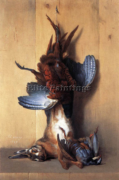 JEAN-BAPTISTE OUDRY  STILL LIFE WITH PHEASANT ARTIST PAINTING REPRODUCTION OIL