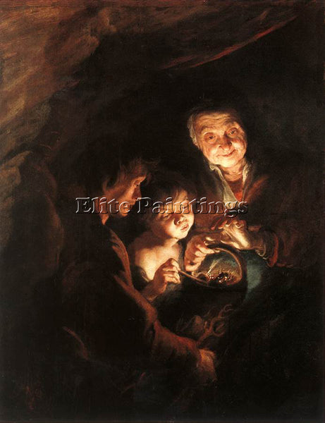 PETER PAUL RUBENS OLD WOMAN WITH A BASKET OF COAL 1 ARTIST PAINTING REPRODUCTION