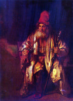 REMBRANDT OLD MAN IN THE ARMCHAIR 2 ARTIST PAINTING REPRODUCTION HANDMADE OIL