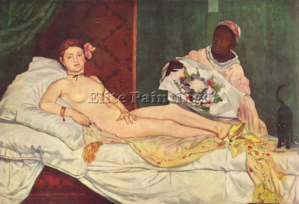 MANET OLYMPIA 1 ARTIST PAINTING REPRODUCTION HANDMADE CANVAS REPRO WALL  DECO