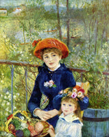 RENOIR ON THE TERRACE ARTIST PAINTING REPRODUCTION HANDMADE OIL CANVAS REPRO ART