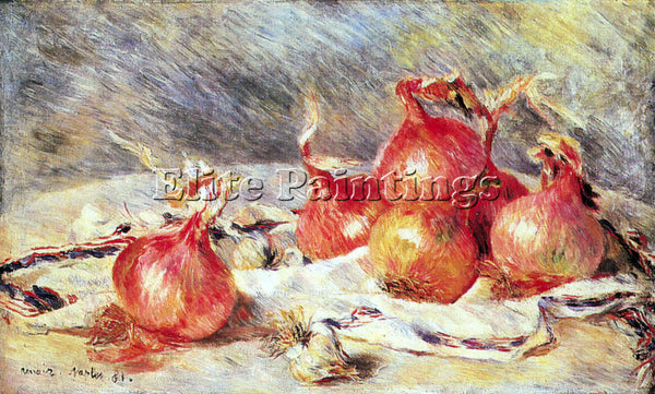 RENOIR ONIONS ARTIST PAINTING REPRODUCTION HANDMADE OIL CANVAS REPRO WALL  DECO