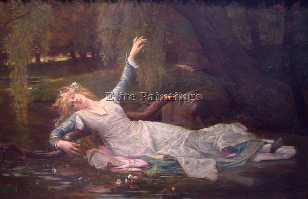 ALEXANDRE CABANEL OPHELIA ARTIST PAINTING REPRODUCTION HANDMADE OIL CANVAS REPRO
